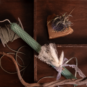 Λαμπάδα - Honey Blossom - Pistachio Green